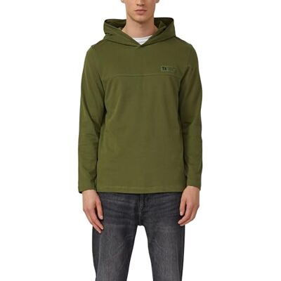 S. Oliver Kapuzen-Longsleeve aus Heavy Jersey mit Logo-Detail S. Oliver Kapuzen-Longsleeve aus Heavy Jersey mit Logo-Detail