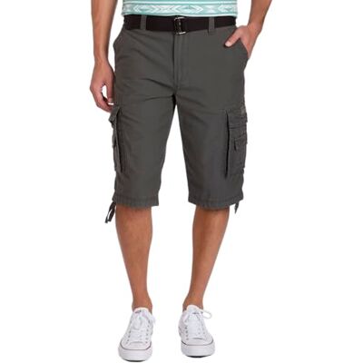 UNIONBAY Cordova Herren-Cargo-Shorts mit Gürtel, Größe L, Größen grau 56 UNIONBAY Cordova Herren-Cargo-Shorts mit Gürtel, Größe L, Größen grau 56
