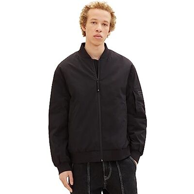 TOM TAILOR Denim Herren College Bomberjacke mit wasserabweisender Funktion TOM TAILOR Denim Herren College Bomberjacke mit wasserabweisender Funktion