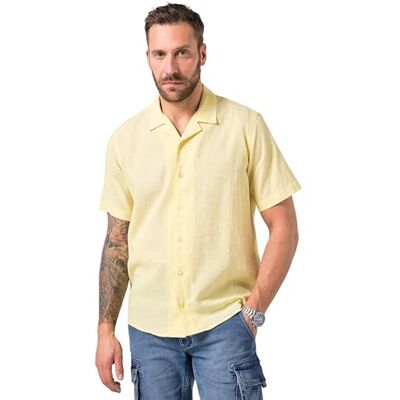 JP 1880 Herren große Größen Übergrößen Menswear L-8XL Hemd, Halbarm, Leinenmix, Kubakragen, Modern Fit hellgelb 6XL 805724600-6XL JP 1880 Herren große Größen Übergrößen Menswear L-8XL Hemd, Halbarm, Leinenmix, Kubakragen, Modern Fit hellgelb 6XL 805724600-6XL