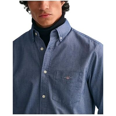 GANT Herren Reg Oxford Shirt Klassisches Hemd, Persian Blue, L EU GANT Herren Reg Oxford Shirt Klassisches Hemd, Persian Blue, L EU