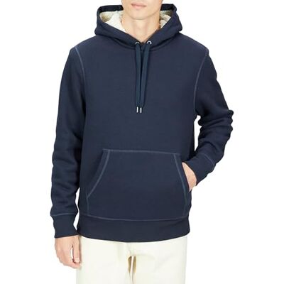 Amazon Herren Kapuzenpulli mit Sherpa-Futter, Marineblau, XXL Amazon Herren Kapuzenpulli mit Sherpa-Futter, Marineblau, XXL