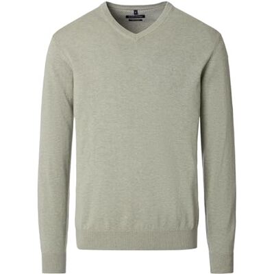CASAMODA Herren Pullover mit V-Ausschnitt unifarben Elastischer Bund CASAMODA Herren Pullover mit V-Ausschnitt unifarben Elastischer Bund
