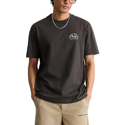 Marc O' Polo Marc OߴPolo Denim Herren T-Shirt mit Rundhalsausschnitt Relaxed Fit, Grau (Broken Graphite), M Marc O' Polo Marc OߴPolo Denim Herren T-Shirt mit Rundhalsausschnitt Relaxed Fit, Grau (Broken Graphite), M