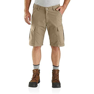 Carhartt Herren Force® Relaxed Fit Ripstop Cargo-Arbeitsshorts, Dunkles Khaki, W40 Carhartt Herren Force® Relaxed Fit Ripstop Cargo-Arbeitsshorts, Dunkles Khaki, W40