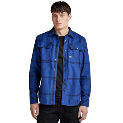 G-STAR RAW Herren CPO Regular Hemd, Mehrfarben (ballpen Blue Louis Check D23583-D402-G098), XXL G-STAR RAW Herren CPO Regular Hemd, Mehrfarben (ballpen Blue Louis Check D23583-D402-G098), XXL