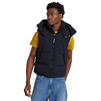 G-STAR Herren G- Whistler Padded Hooded Weste 2.0, Blau (salute D25346-D518-C742), L G-STAR Herren G- Whistler Padded Hooded Weste 2.0, Blau (salute D25346-D518-C742), L