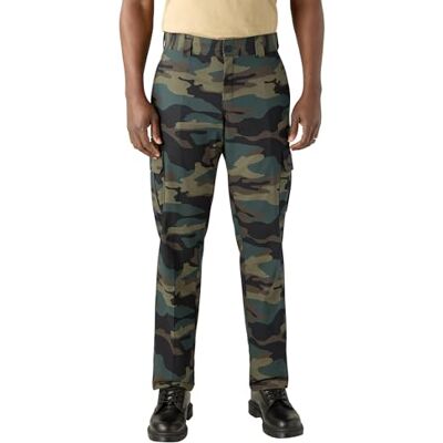 Dickies , Herren, Mechanical Stretch Cargohose, regular, JÄGERGRÜN CAMO, 32W / 32L Dickies , Herren, Mechanical Stretch Cargohose, regular, JÄGERGRÜN CAMO, 32W / 32L