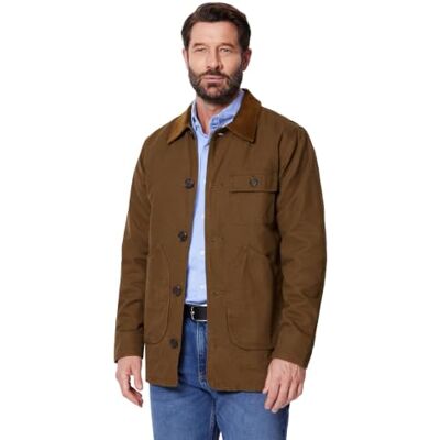 Amazon Herren Barn Jacket aus Baumwolldrillich, Dunkelbraun, XL Amazon Herren Barn Jacket aus Baumwolldrillich, Dunkelbraun, XL
