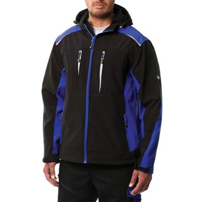 Goodyear Herren Workwear Work Sicherheit Reißverschluss Windeddicht Wasserdicht Atmungsaktiv Reflektierende Detail Bonded Anti Pille Fleece gesäumt Softshell Jacke Mantel, Schwarz / Royal, XL Goodyear Herren Workwear Work Sicherheit Reißverschluss Windeddicht Wasserdicht Atmungsaktiv Reflektierende Detail Bonded Anti Pille Fleece gesäumt Softshell Jacke Mantel, Schwarz / Royal, XL