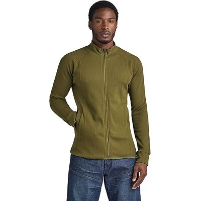 G-STAR RAW Herren Jirgi Zip Tweeter Slim ls, Grün (Dark Olive D23476-D271-C744), S G-STAR RAW Herren Jirgi Zip Tweeter Slim ls, Grün (Dark Olive D23476-D271-C744), S