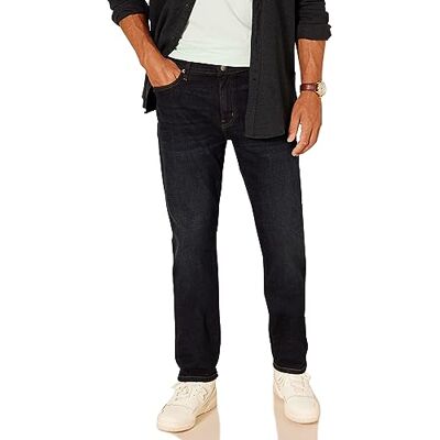 Amazon Herren Stretchjeans, Gerade Geschnitten Auslauffarben, Dunkles Indigo Batik, 28W / 30L Amazon Herren Stretchjeans, Gerade Geschnitten Auslauffarben, Dunkles Indigo Batik, 28W / 30L