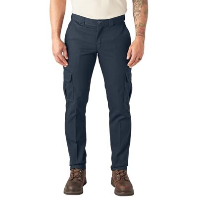 Dickies Herren Slim Fit Cargo Pants Lässige Business-Hose, Dark Navy, 34W / 32L EU Dickies Herren Slim Fit Cargo Pants Lässige Business-Hose, Dark Navy, 34W / 32L EU