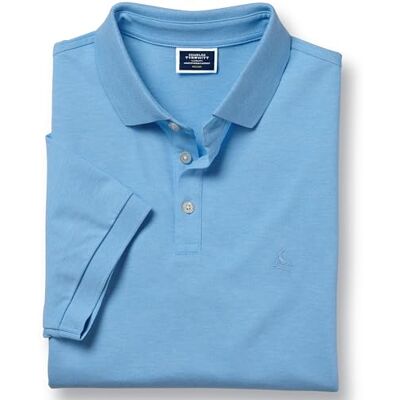 Charles Tyrwhitt Light blue Marl short sleeve cotton Pique polo Charles Tyrwhitt Light blue Marl short sleeve cotton Pique polo