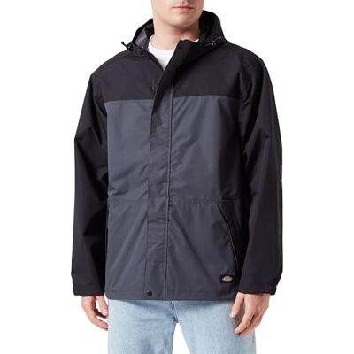 Dickies , Herren, Wasserdichte Regenjacke, Holzkohle, XXL Dickies , Herren, Wasserdichte Regenjacke, Holzkohle, XXL