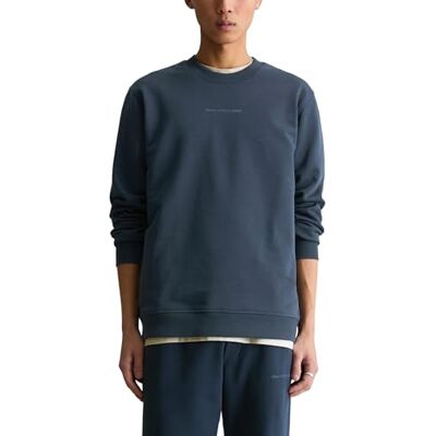 Marc O' Polo Marc OߴPolo Denim Herren Sweatshirt aus Bio-Baumwolle mit Logo, Blau (Navy Teal), XL Marc O' Polo Marc OߴPolo Denim Herren Sweatshirt aus Bio-Baumwolle mit Logo, Blau (Navy Teal), XL