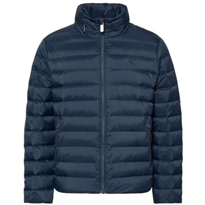 Calvin Herren Steppjacke Nylon Hooded Puffer mit Kapuze, Blau (Ink), XXL Calvin Herren Steppjacke Nylon Hooded Puffer mit Kapuze, Blau (Ink), XXL