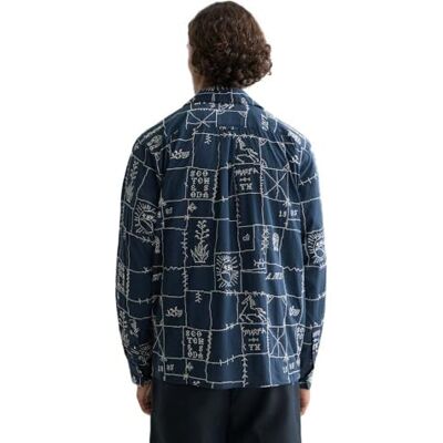 Scotch & Soda Komplett Besticktes Hemd, Marfa Kreuzstich Carbon 001, M Scotch & Soda Komplett Besticktes Hemd, Marfa Kreuzstich Carbon 001, M