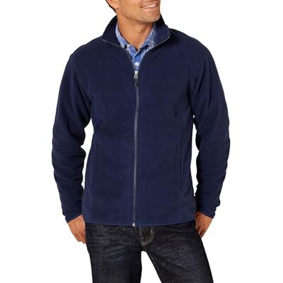 Amazon Herren Fleecejacke mit durchgehendem Reißverschluss (in Big und Tall erhältlich), Marineblau, XL Amazon Herren Fleecejacke mit durchgehendem Reißverschluss (in Big und Tall erhältlich), Marineblau, XL