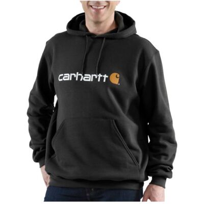 Carhartt , Herren, Weites, mittelschweres Sweatshirt mit Logo-Grafik, Schwarz, XXL Carhartt , Herren, Weites, mittelschweres Sweatshirt mit Logo-Grafik, Schwarz, XXL