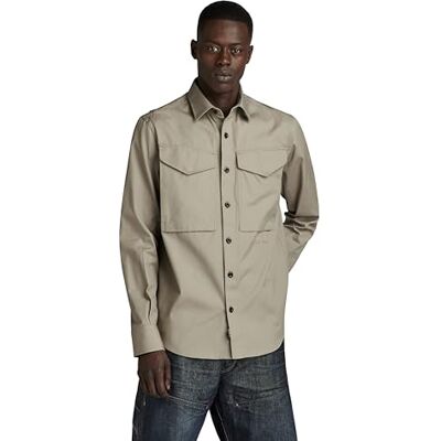 G-STAR RAW Herren Cargo Regular Hemd, Grau (Elephant Skin D22971-D384-G106), S G-STAR RAW Herren Cargo Regular Hemd, Grau (Elephant Skin D22971-D384-G106), S