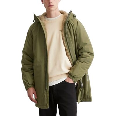Marc O' Polo Denim Herren Parka mit Kapuze wasserabweisend, Grün (Capulet Olive), S Marc O' Polo Denim Herren Parka mit Kapuze wasserabweisend, Grün (Capulet Olive), S