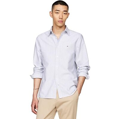 Tommy Hilfiger Langärmeliges Oxford-Hemd, Normale Passform, Herrenhemden, Button-Down-Shirts, auch erhältlich in Big und Tall, Königsblau/Weiß, XX-Large Tommy Hilfiger Langärmeliges Oxford-Hemd, Normale Passform, Herrenhemden, Button-Down-Shirts, auch erhältlich in Big und Tall, Königsblau/Weiß, XX-Large