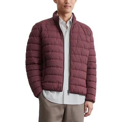 Marc O' Polo Herren Steppjacke mit Stehkragen leicht, Rot (Wine Berry), L Marc O' Polo Herren Steppjacke mit Stehkragen leicht, Rot (Wine Berry), L