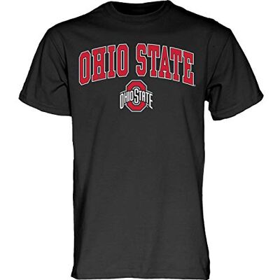 Blue 84 The Blue Brand NCAA Herren T-Shirt Ohio State Buckeyes Black Arching Over, Ohio State Buckeyes Schwarz, Größe M Blue 84 The Blue Brand NCAA Herren T-Shirt Ohio State Buckeyes Black Arching Over, Ohio State Buckeyes Schwarz, Größe M