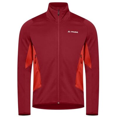 VAUDE Herren Fleecejacke Monviso Fleece FZ Jacket II, elastisch, atmungsaktiv und wärmend, schnelltrocknend, Passform: Slim fit, carmine/glowing red, XL VAUDE Herren Fleecejacke Monviso Fleece FZ Jacket II, elastisch, atmungsaktiv und wärmend, schnelltrocknend, Passform: Slim fit, carmine/glowing red, XL