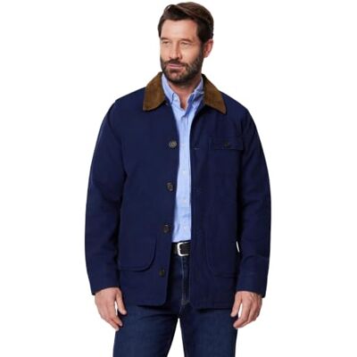 Amazon Herren Barn Jacket aus Baumwolldrillich, Marineblau, L Amazon Herren Barn Jacket aus Baumwolldrillich, Marineblau, L