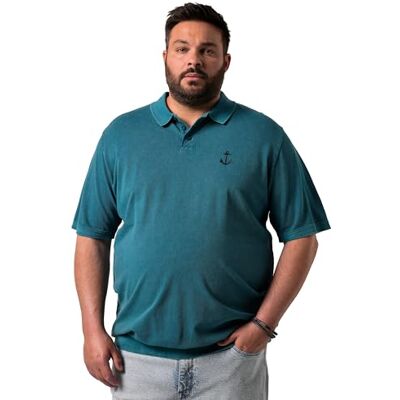 Men Plus Herren große Größen Übergrößen Menswear L-8XL Poloshirt, Bauchfit, Halbarm, Vintage Look lagunen grün 3XL 835999764-3XL Men Plus Herren große Größen Übergrößen Menswear L-8XL Poloshirt, Bauchfit, Halbarm, Vintage Look lagunen grün 3XL 835999764-3XL