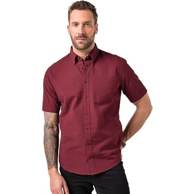 JP 1880 Herren große Größen Übergrößen Menswear L-8XL Seersucker-Hemd, Halbarm, Buttondown-Kragen, Modern Fit dunkelburgunder 7XL 802163356-7XL JP 1880 Herren große Größen Übergrößen Menswear L-8XL Seersucker-Hemd, Halbarm, Buttondown-Kragen, Modern Fit dunkelburgunder 7XL 802163356-7XL