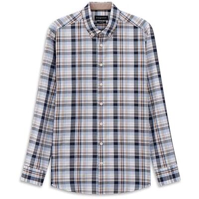 Bugatti Herren Hemd Modern Fit kariert aus Baumwolle mit Button-Down-Kragen Bugatti Herren Hemd Modern Fit kariert aus Baumwolle mit Button-Down-Kragen