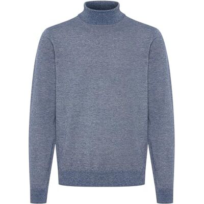 Blend BHBruton Herren Rollkragenpullover Strickpullover Feinstrick Pullover mit Rollkragen Rippbündchen Regular fit, Größe:S, Farbe:Dress Blues (194024) Blend BHBruton Herren Rollkragenpullover Strickpullover Feinstrick Pullover mit Rollkragen Rippbündchen Regular fit, Größe:S, Farbe:Dress Blues (194024)