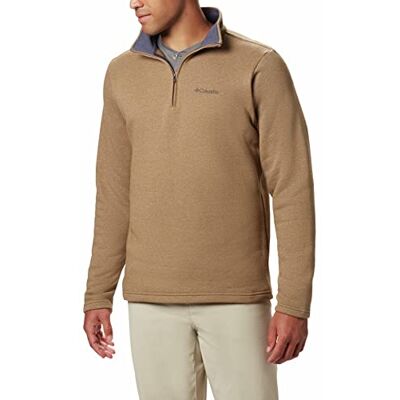 Columbia Herren Hart Mountain Iii Half Zip Pullover, Delta Heather, Large Hoch Columbia Herren Hart Mountain Iii Half Zip Pullover, Delta Heather, Large Hoch