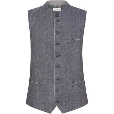 Bergfeuer Herren Lucio Trachtenweste, Indigo, 56 EU Bergfeuer Herren Lucio Trachtenweste, Indigo, 56 EU