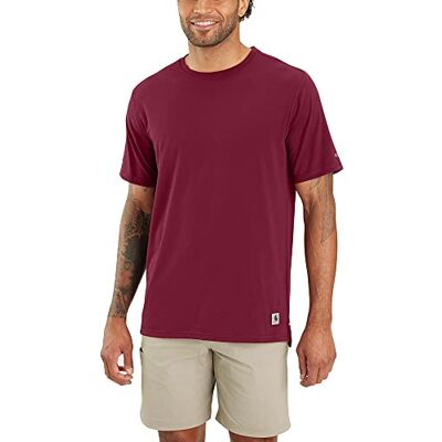 Carhartt Lwd Kurzarm-T-Shirt mit lockerer Passform für Herren Rot XL Carhartt Lwd Kurzarm-T-Shirt mit lockerer Passform für Herren Rot XL