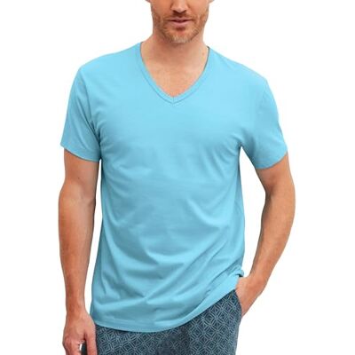 CALIDA RMX Sleep T-Shirt Herren Retro Blue 58-60 CALIDA RMX Sleep T-Shirt Herren Retro Blue 58-60