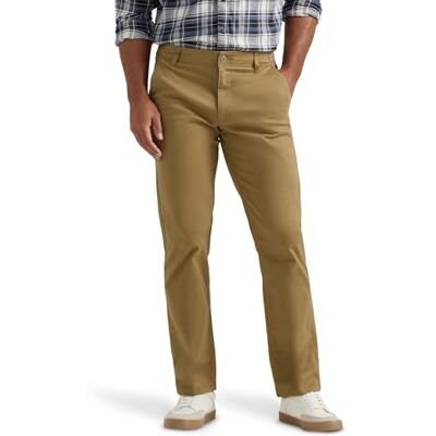 Lee Men's Performance Series Extreme Comfort Straight Fit Pant, Bronze, 38W x 32L Lee Men's Performance Series Extreme Comfort Straight Fit Pant, Bronze, 38W x 32L