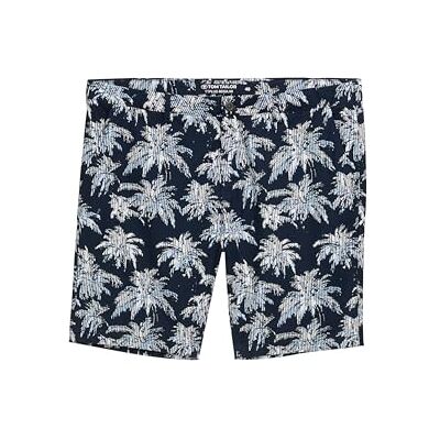 TOM TAILOR Herren 1048199 Bermuda Shorts, 37972 Navy Blue Stripe Palm Design, 42 Große Größen EU TOM TAILOR Herren 1048199 Bermuda Shorts, 37972 Navy Blue Stripe Palm Design, 42 Große Größen EU