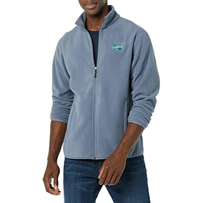 Amazon Disney Marvel Star Wars Herren Polarfleece-Jacke mit durchgehendem Reißverschluss und Stehkragen, Marvel Comic Logo, XXL Amazon Disney Marvel Star Wars Herren Polarfleece-Jacke mit durchgehendem Reißverschluss und Stehkragen, Marvel Comic Logo, XXL