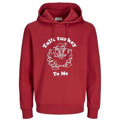 JACK & JONES JACK&JONES Herren Jjxmas One Color Funny Sweat Hood Kapuzenpullover, Scarlet Sage, L JACK & JONES JACK&JONES Herren Jjxmas One Color Funny Sweat Hood Kapuzenpullover, Scarlet Sage, L