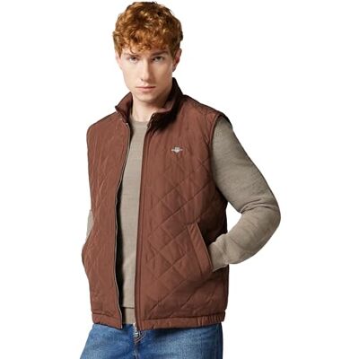 GANT Herren Quilted Windcheater Vest Weste, MAHOGANY BROWN, 3XL EU GANT Herren Quilted Windcheater Vest Weste, MAHOGANY BROWN, 3XL EU