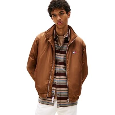 Tommy Jeans Herren Tjm Essential Padded Jacket Ext Dm0dm21936 Pufferjacke, Brown (Pecan Nut), L EU Tommy Jeans Herren Tjm Essential Padded Jacket Ext Dm0dm21936 Pufferjacke, Brown (Pecan Nut), L EU