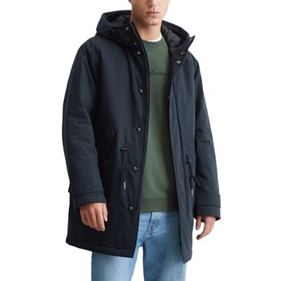 Marc O' Polo Denim Herren Parka mit Kapuze wasserabweisend, Blau (True Navy), XXL Marc O' Polo Denim Herren Parka mit Kapuze wasserabweisend, Blau (True Navy), XXL