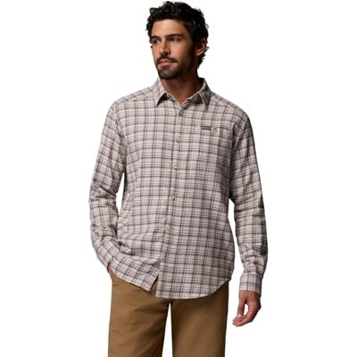 Columbia Cornell Woods Herren Flanell-Langarmhemd Langarmshirt, Dark Stone Cozy Check, Größe S Columbia Cornell Woods Herren Flanell-Langarmhemd Langarmshirt, Dark Stone Cozy Check, Größe S