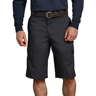 Dickies Flex Cargo-Shorts für Herren, 33 cm, lockere Passform., Schwarz V1, 44 Dickies Flex Cargo-Shorts für Herren, 33 cm, lockere Passform., Schwarz V1, 44