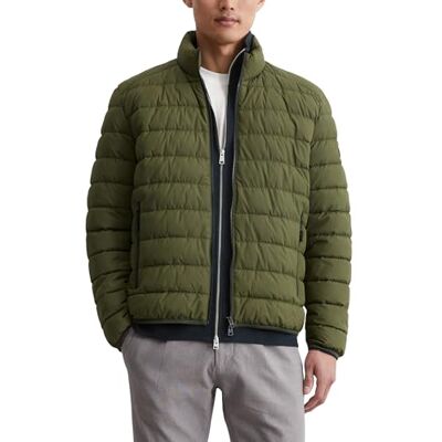 Marc O' Polo Herren Steppjacke mit Stehkragen leicht, Grün (Dried Herb), M Marc O' Polo Herren Steppjacke mit Stehkragen leicht, Grün (Dried Herb), M