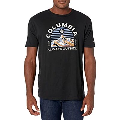 Columbia , Bekleidung, Grafik, T-Shirt für Herren, Schwarz/Bucks, Größe XXL Columbia , Bekleidung, Grafik, T-Shirt für Herren, Schwarz/Bucks, Größe XXL